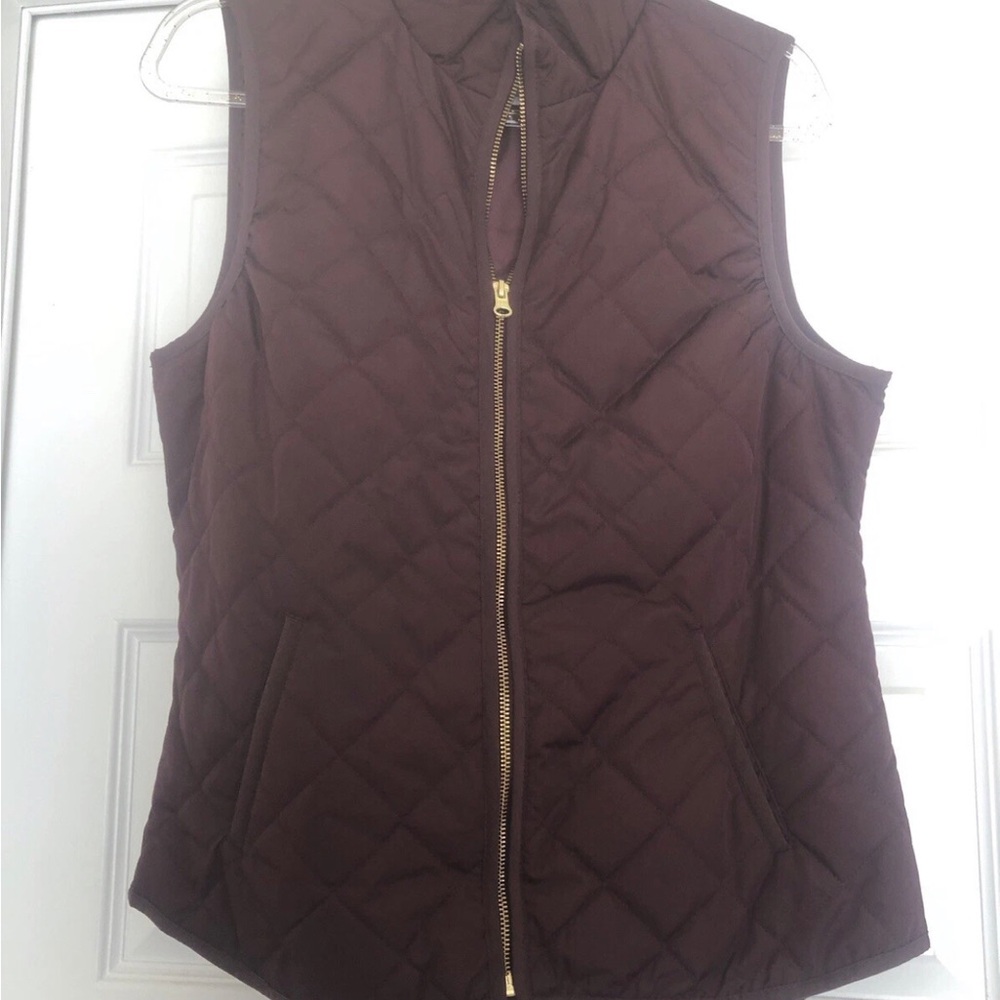 Old Navy Burgundy Quilted Vest
